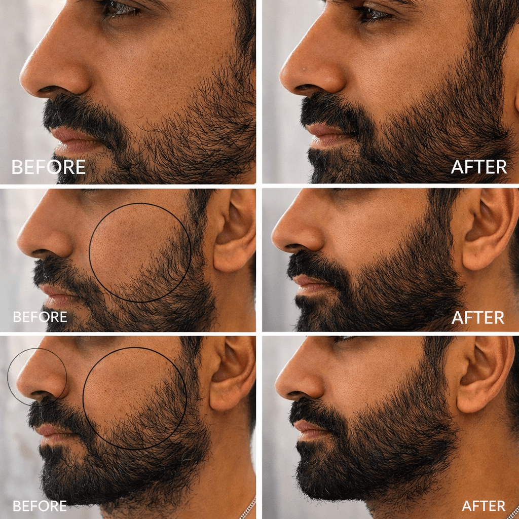 Beard Shapping LHR Before and After