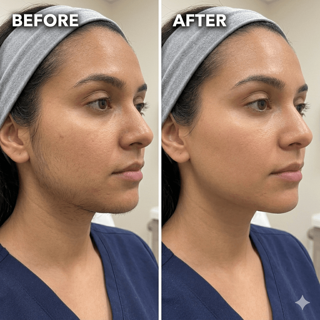 face laser hair removal